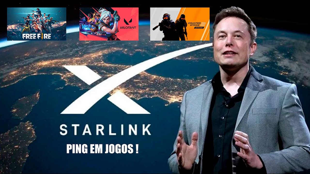 STARLINK NOS JOGOS! COMO FICA O PING?🎯 - YouTube