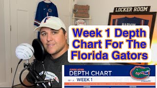 Week 1 Depth Chart For The Florida Gators