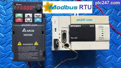 Mitsubishi FX3U "Modbus RTU" DELTA MS300 VFD