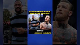 Conor McGregor trolls Roman Reigns on TKO’s latest social media post #romanreigns #conormcgregor