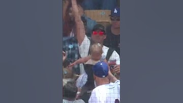 A BEVERAGE, A BABY, and A BASEBALL! Dad makes an INCREDIBLE catch while holding his drink and child!