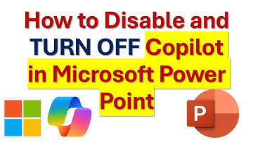 How to TURN OFF and Disable Copilot in Microsoft Power Point