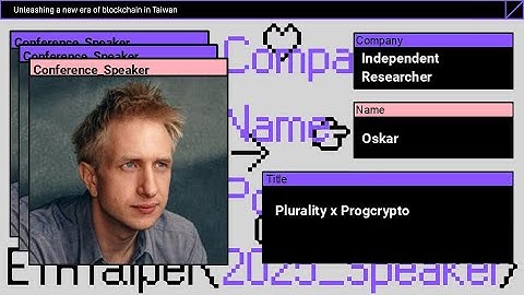 Plurality x Progcrypto | Oskar, Independent Researcher | ETHTaipei 2025