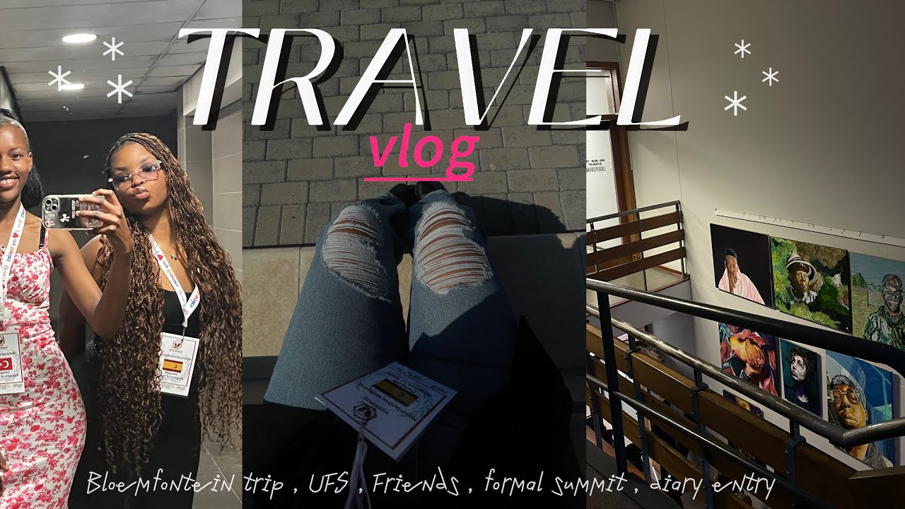 #vlog || Travel Vlog to Bloemfontein + UN Summit + friends+ UFS etc…|| South African YouTuber 
