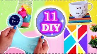 5 Minute Crafts To Do When You're BORED!! 11 Fun DIYs Easy and Quick.