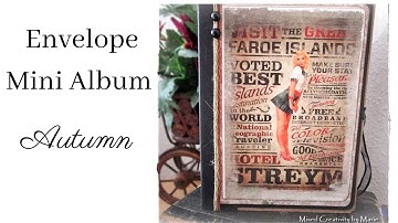 Envelope Mini Album - Autumn Time Collection -  Link to tutorial in the description box