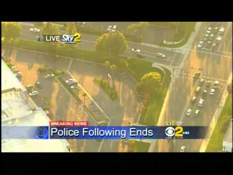 The end of a police chase that ended up in San Dimas California. Guy gets out of car and casually walking down the street smoking dope and getting questioned by news reporters, before police come in and taze him. The news edits out the guy smoking his pipe when they show it later. Thank god for DVR =) Sorry about the quality i fed it to the computer with RCA cable so it's not high def. Funny!