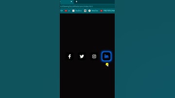Social media icons in HTML and CSS | #shortvideo | Vikash Speaks.