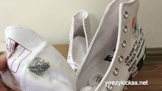 First Look Off White x Converse Chucktaylor 70 