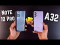 أقوى مقارنة بين Samsung A32 و Xiaomi Note 10 Pro هتغير رأيك بعد الفيديو❗