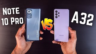 أقوى مقارنة بين Samsung A32 و Xiaomi Note 10 Pro هتغير رأيك بعد الفيديو❗