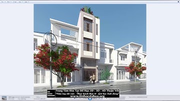 Hướng dẫn học Sketchup, Vray Sketchup _Bài 8_Kỹ năng render ngoại thất với Vray Sketchup