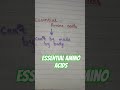 Essential Amino Acids Explained in 30 Seconds | Must-Know for Biology Students