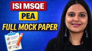ISI MSQE PEA FULL SYLLABUS MOCK PAPER | ISI MSQE COACHING | CUET PG ECONOMICS | MA ECONOMIC ENTRANCE