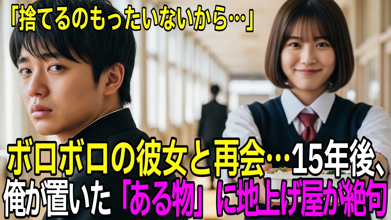 【感動する話】貧乏な俺に弁当をくれた初恋の同級生→15年後、純喫茶でボロボロの彼女と再会…俺の正体が判明した瞬間に地上げ屋が絶句した理由【朗読】