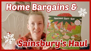 CHRISTMAS HOME BARGAINS AND SAINSBURYS HAUL 🍬🎁 A PRODUCTIVE SUNDAY 🕯GETTING STUFF DONE 👍