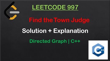 997. Leetcode | Find the Town Judge | Directed Graph