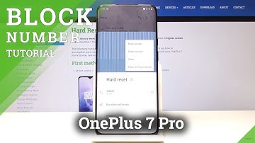 How to Block Number in OnePlus 7 Pro - Create a Blacklist