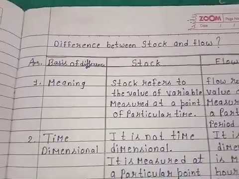 difference between stock and flow, difference between stock and flow ...