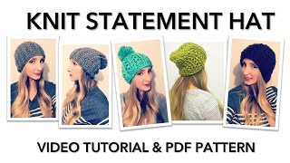 KNITTING TUTORIAL - CHUNKY KNIT BEANIE
This hat comes in ALL SIZES: Newborn-Large Adult
Click here for the Ad-Free .PDF pattern: http://www.iknitsshop.com/2016/12/statement-knit-hat-3-versions-pdf.html
MATERIALS listed on my blog post along with the FREE pattern: http://www.theiknits.com/2016/12/knit-statement-hat.html
Crazy Sexy Wool: http://bit.ly/2u3k6PG
Needles: http://amzn.to/2DWVwnn
Stitch Marker: http://amzn.to/2EUTFyP
Tapestry Needle: http://amzn.to/2DpFg1j
Click here buy one of my handmade hats: http://www.iknitsshop.com/search/label/Store
SUBSCRIBE so you never miss a video tutorial: http://bit.ly/2cZPMhG
POM POM VIDEO TUTORIAL: https://youtu.be/DKKn0uPpL4M
POM POM VIDEO TUTORIAL WITHOUT POM POM MAKER: https://youtu.be/p8GZVakWuhQ
Ravelry: http://www.ravelry.com/patterns/library/statement-knit-hat
To see my other projects: http://bit.ly/2cLnKpA
Like me on FACEBOOK and post a pic of your project on my page! http://facebook.com/iKNITS
Follow Me: http://twitter.com/theiknits
Share your hat on IG and I might Repost! #iKNITS #knitstatementhat
Instagram: http://instagram.com/theiknits
Snap Chat: iKNITS KNITTING TUTORIAL - CHUNKY KNIT BEANIE