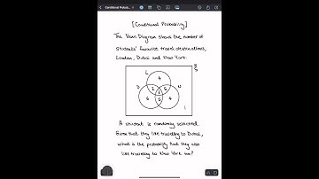 Finding A Conditional Probability From A Venn Diagram | GCSE and A Level Maths Revision #maths #gcse