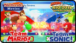 Mario and Sonic at the Rio 2016 Olympic Games - Hero Showdown Compilation (2 Players)