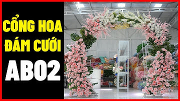 Cổng hoa đám cưới đẹp - mẫu cổng hoa AB02