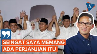 Sandiaga Buka-bukaan soal Alasan Ungkap Perjanjian Politik Prabowo-Anies
