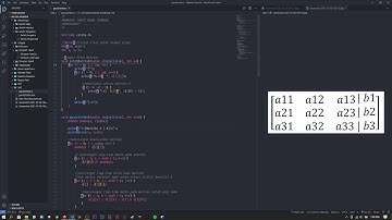 Eliminasi Gauss Jordan menggunakan bahasa pemrograman C