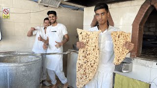 ORIGINAL SANGAK BREAD | The Process of Making the Iranian SANGAK Bread | PERSIAN Bakery!