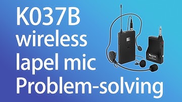 Tutorial on FIFINE Wireless Lavalier Microphone K037/037B