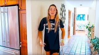 ACL Surgery Vlog: Beginning Recovery + Lots of Supportive Friends and Family!