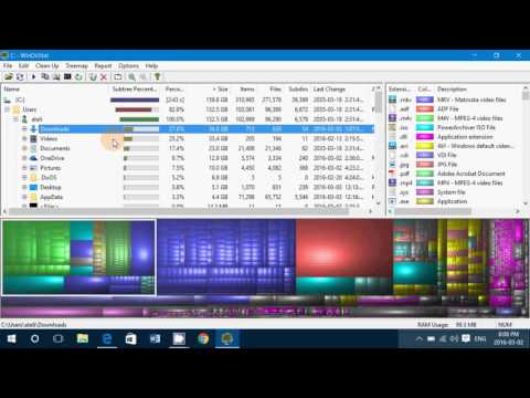 Windows 7 8.1 10 Great tool to see what uses disk space on your hard drive WINDIRSTAT hqdefault