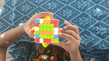Rubik cube 6x6 edge pairing