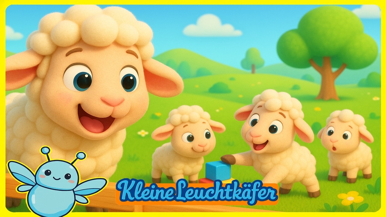 Das Farb-Abenteuer vom Kleinen Schaf 🐑🌸 + Blumige Kinderlieder | Kleine Leuchtkäfer
