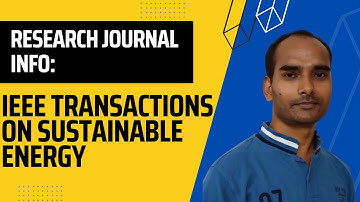 Research Journal Info: IEEE Transactions on Sustainable Energy, IEEE