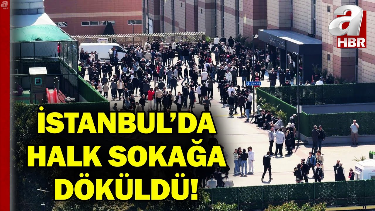 İstanbul Beşik Gibi Sallandı! 6,2'lik Deprem Sonrası Halk Sokağa Döküldü! | A Haber