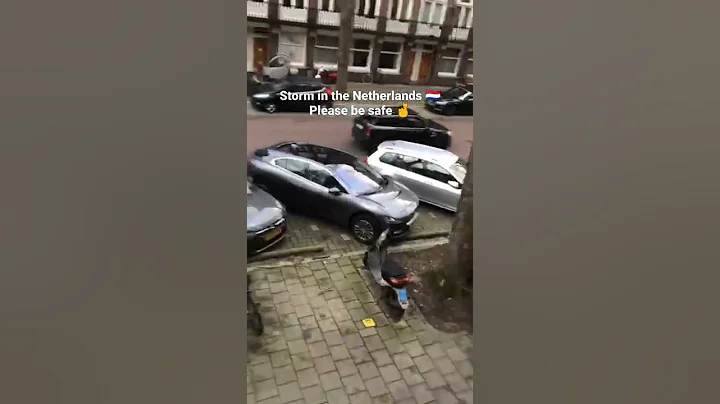 It's stormy in the Netherlands  please be safe #ne...