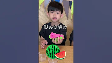 どっちがきれいな色のスライム作れるかチャレンジ Shorts 
