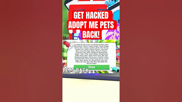 Get Hacked Adopt Me Pets BACK! #adoptme #roblox #shorts