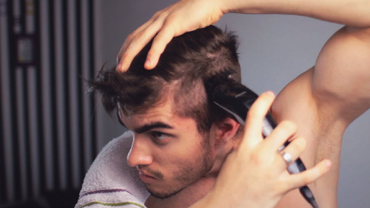 cortando cabelo de homem
