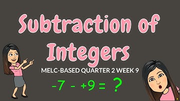 SUBTRACTION OF INTEGERS | GRADE 6