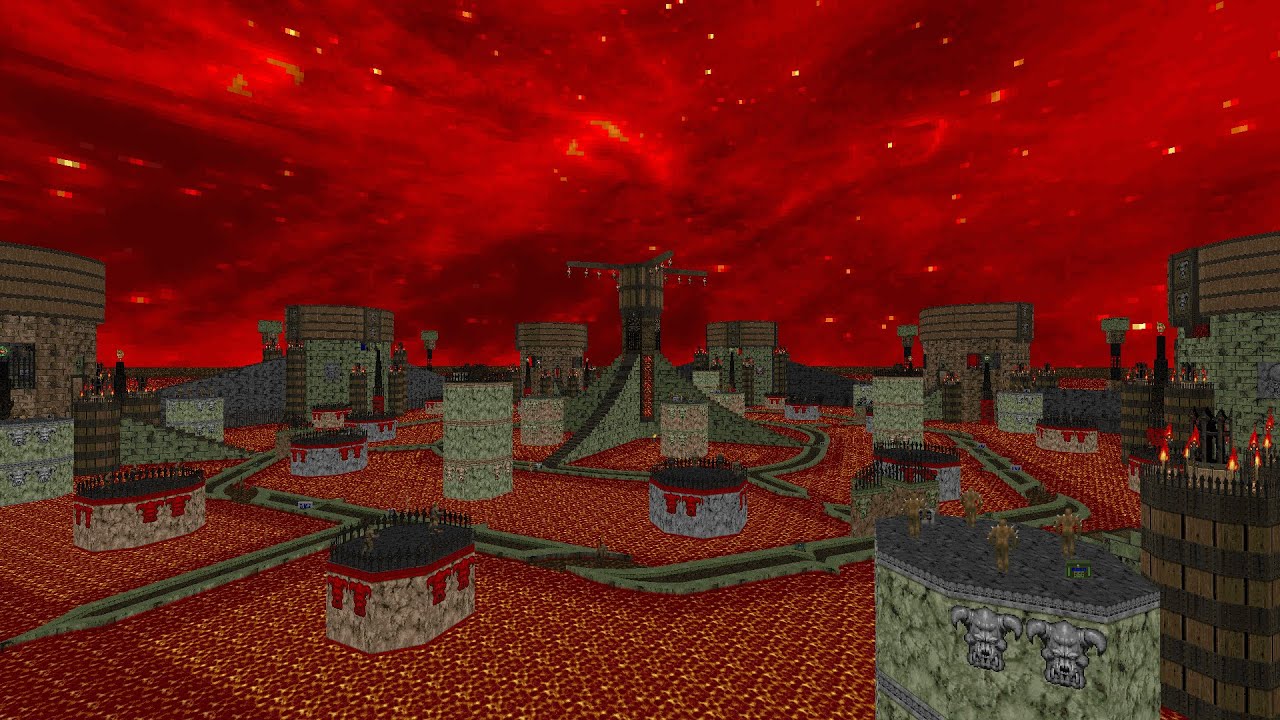 Doom 2: Realm of Chaos 2 - Map 25: Hell Is Where The Heart Is (UV Max)