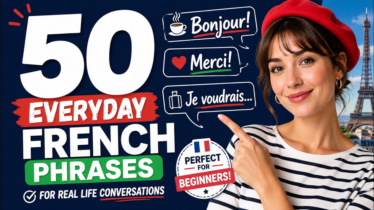 E8 50 French Phrases Every Beginner Must Know | Say These Every Day ...