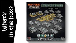 Blitzkrieg German Light Tank Company for Flames of War (Early War) - Unboxing & Review