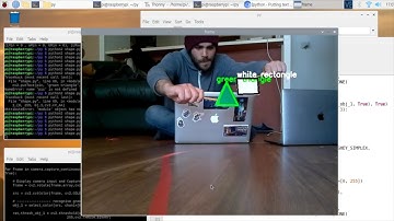 Real-time coloured shapes tracking for self-driving mini-cars -- Raspberry Pi + python + openCV