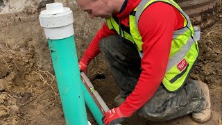 “My sewer is backing up” Let’s fix it! Septic line replacement!