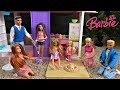 Barbie and Ken at Barbie Dream House Story: Barbie's Baby Boy or Girl? Reveal Party, Barbie Sisters