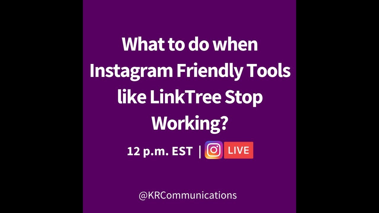 What to do when Instagram tools like LinkTree stop working - YouTube