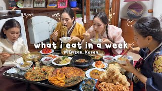 what i eat in a week at my KOREAN GRANDMA's house in BUSAN  (Korean Food + Holiday Feast Mukbang)